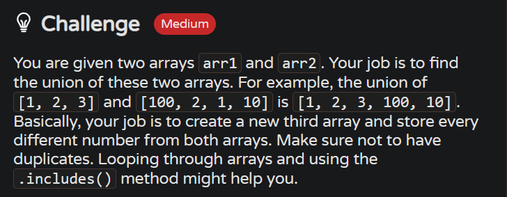 MoniTechCodes's tweet photo. #30NitesOfCode Day 56
→ Practiced finding the union of two arrays
→ Looped through both arrays &amp; avoided duplicates with .includes()
→ Built a new array combining unique elements from both
#100DaysOfCode #JavaScript #ArrayMethods #CodingChallenge
https://t.co/LgN98yi4lA https://t.co/BmyIMN1XVD
