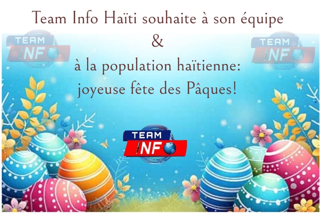 TeamInfoHT's tweet photo. Joyeux Pâques !
#TeamInfo https://t.co/kN054JCos0