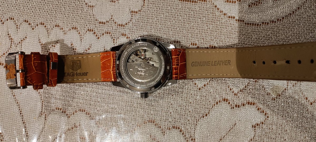 kapskanpur's tweet photo. i was gifted @TAGHeuer carrera watch few years back.  Unfortunately, their leather strap is a huge let down. The quality doesnt feel premium standard expected from the brand.Its already showing wear. Really disappointed. Can anyone from your company  look into this ? #TAGHeuer https://t.co/MM1pyQ2lhY