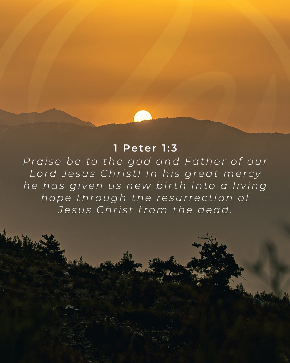 weatherbyinc's tweet image. 1 Peter 1:3

"Praise be to the God and Father of our Lord Jesus Christ! In his great mercy he has given us new birth into a living hope through the resurrection of Jesus Christ from the dead."

#Weatherby #Easter