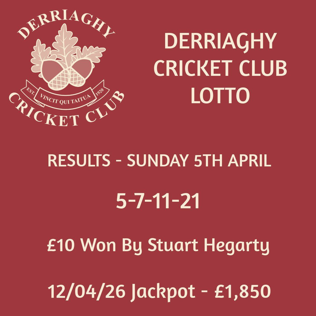 Derriaghy CC tweet media