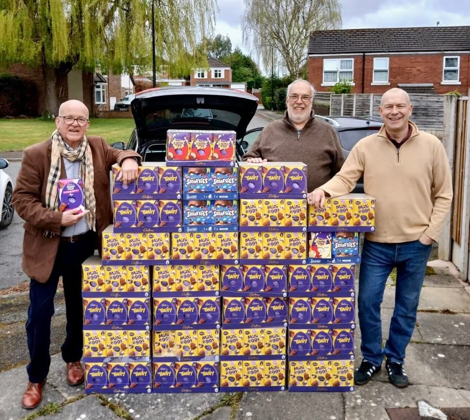 CheshireMasons's tweet photo. 🐣💛 Easter Kindness Across Cheshire

Thanks to incredible generosity across the Province, thousands of Easter eggs have reached local causes, spreading smiles where they’re needed most. 🍫✨

Huge thanks to everyone who made this possible. Together, we make a difference. 💛)1 https://t.co/927KB1yfvi