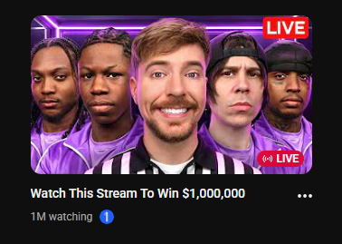 So <a href="/MrBeast/">MrBeast</a>  Goes live and starts BRAKING YouTube 😭b4 GTA 6 LIKE WHAT?