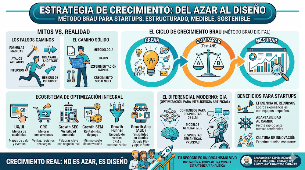 Crowdemprende's tweet photo. 1/ En 2027, si tu startup no domina la OIA (Optimización para IA), serás invisible. Los "hacks" mágicos han muerto; el crecimiento real es diseño, no azar. ¿Sigues quemando presupuesto en atajos que terminan en vía muerta?. Abro hilo. 🧵👇 https://t.co/juTgB0UNF9