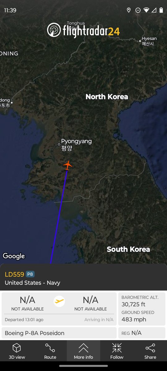 Battery_Daddy's tweet photo. @flightradar24 Well this is, um, different?? Lol. This has to be a spoofed transponder or GPS error, correct @SecWar @SECNAV @SNRapidResponse https://t.co/uwDW2hjQ9L