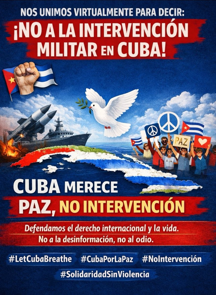 #CubaPorLaPaz #NoIntervención #CubaNoEstaSola  #letcubabreath