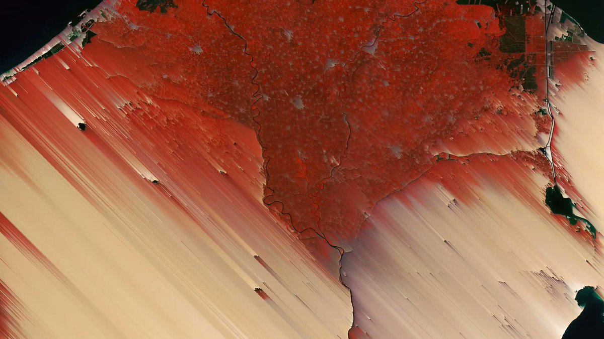 I released another wallpaper for mobile and up to super ultra-wide. its based on a photo captured by  Copernicus Sentinel-2 mission of the Nile Delta in Egypt. available on my website
