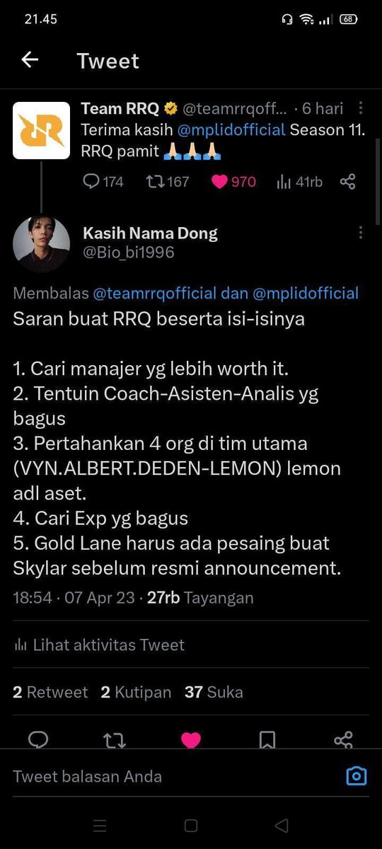 Kasih Nama Dong tweet media