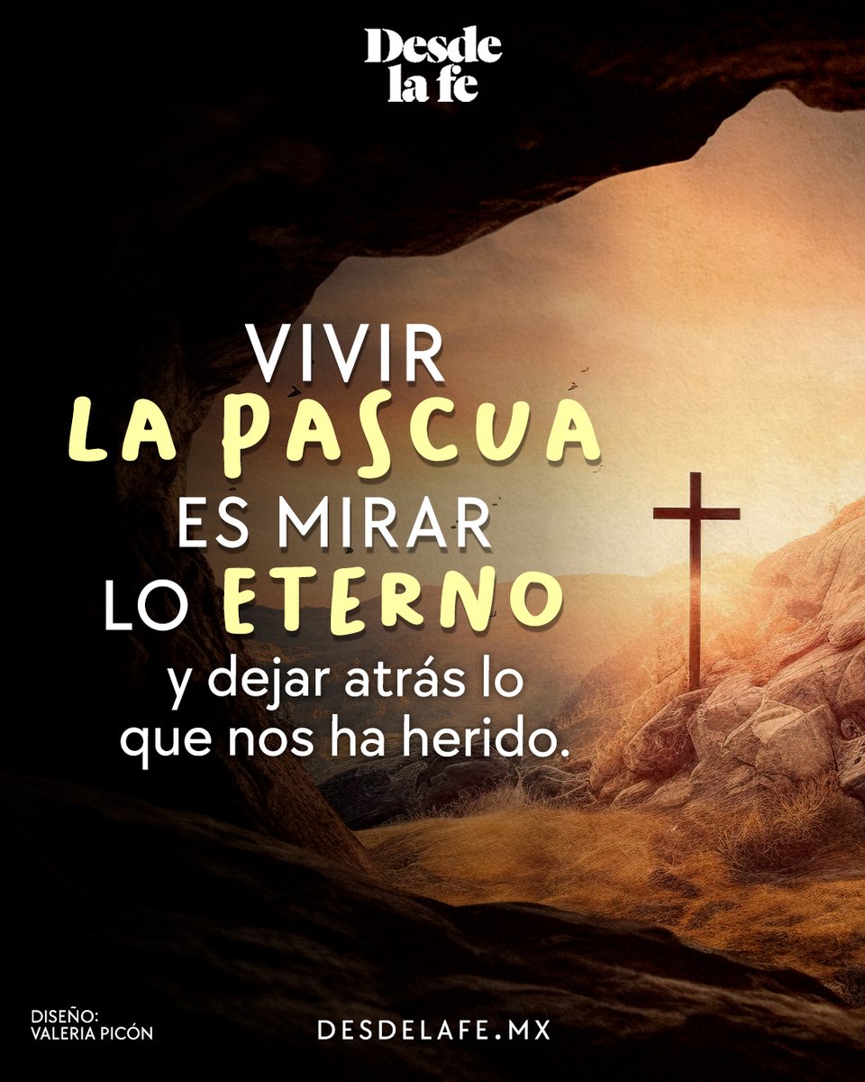 DesdeLaFeMx's tweet image. Vivir la Pascua es levantarse por encima del dolor, del miedo y de lo que parecía el final. 🥹🙏

Porque la vida venció, el amor permanece y Dios siempre cumple sus promesas: bit.ly/4tnl8RQ

#Pascua #Dios #Resurrección