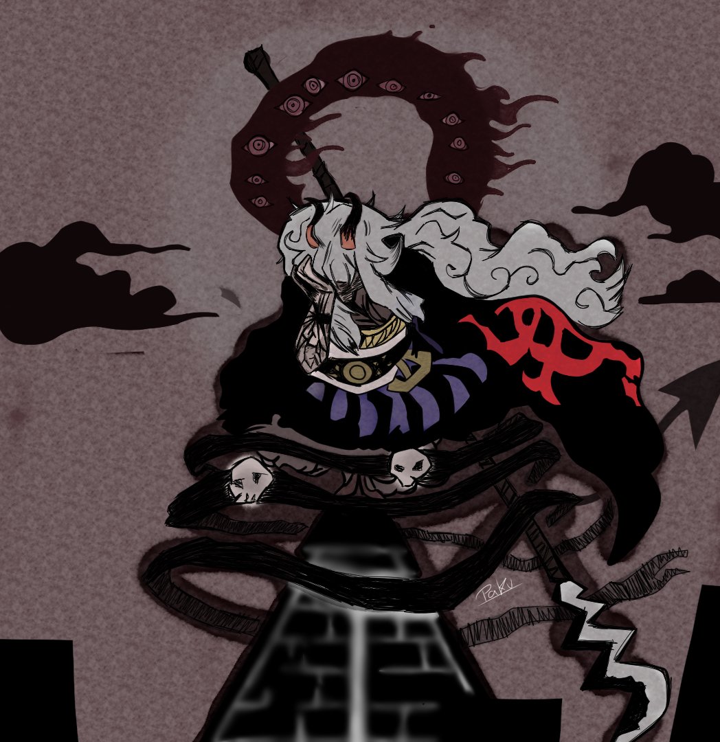 TheAlpika's tweet photo. One piece Spoiler‼️

The Holy Week is over 
so the devil makes his appear😈

( I Will publish It on Instagram too but tomorrow, because I can't activate a filter for spoilers :P )
#ONEPIECE〜 #fanartㅤㅤㅤㅤ #onepiece1179spoiler #spoiler https://t.co/BfPPEpDR0t