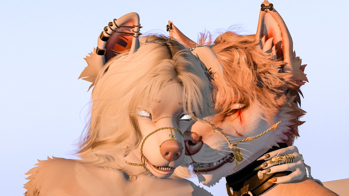 BolvaU's tweet image. Silly neurocompromised couple &amp;lt;3 #Secondlife #Secondlifefurry #SLfurry