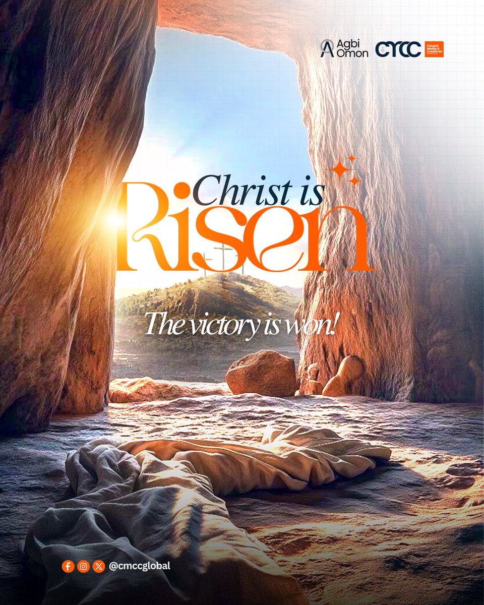 cmccglobal's tweet photo. Happy Easter ✝️

Today, we celebrate the victory of Christ, a reminder that hope is alive, love has won, and new life is possible.

May this season fill your heart with peace, joy, and renewed purpose.

#HappyEaster #HeIsRisen #CMCC #FaithAndHope #VictoryInChrist https://t.co/Xds0RcfrNW