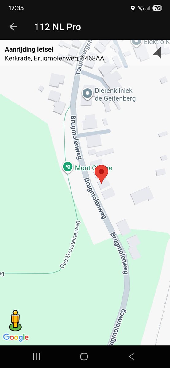 Verkeersongeval met letsel op Brugmolenweg in Kerkrade