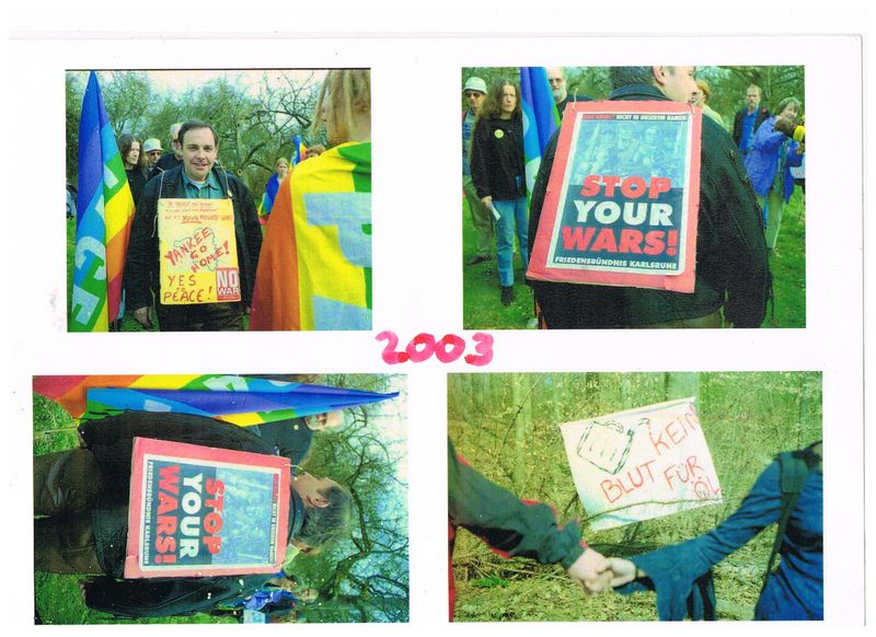 Earthfriend21's tweet photo. 🧵Als Ex-Pazifist der 2003 gegen den #Irakkrieg von George Dabbelju #Bush in der #Friedensbewegung aktivistisch unterwegs war (*Archivbild*) sehe ich die aktuellen #Ostermärsche (besonders seit #Putin s #Ukraine Überfall !) mehr als kritisch, gerade auch weil sie inzwischen https://t.co/7aRyoCuLeN