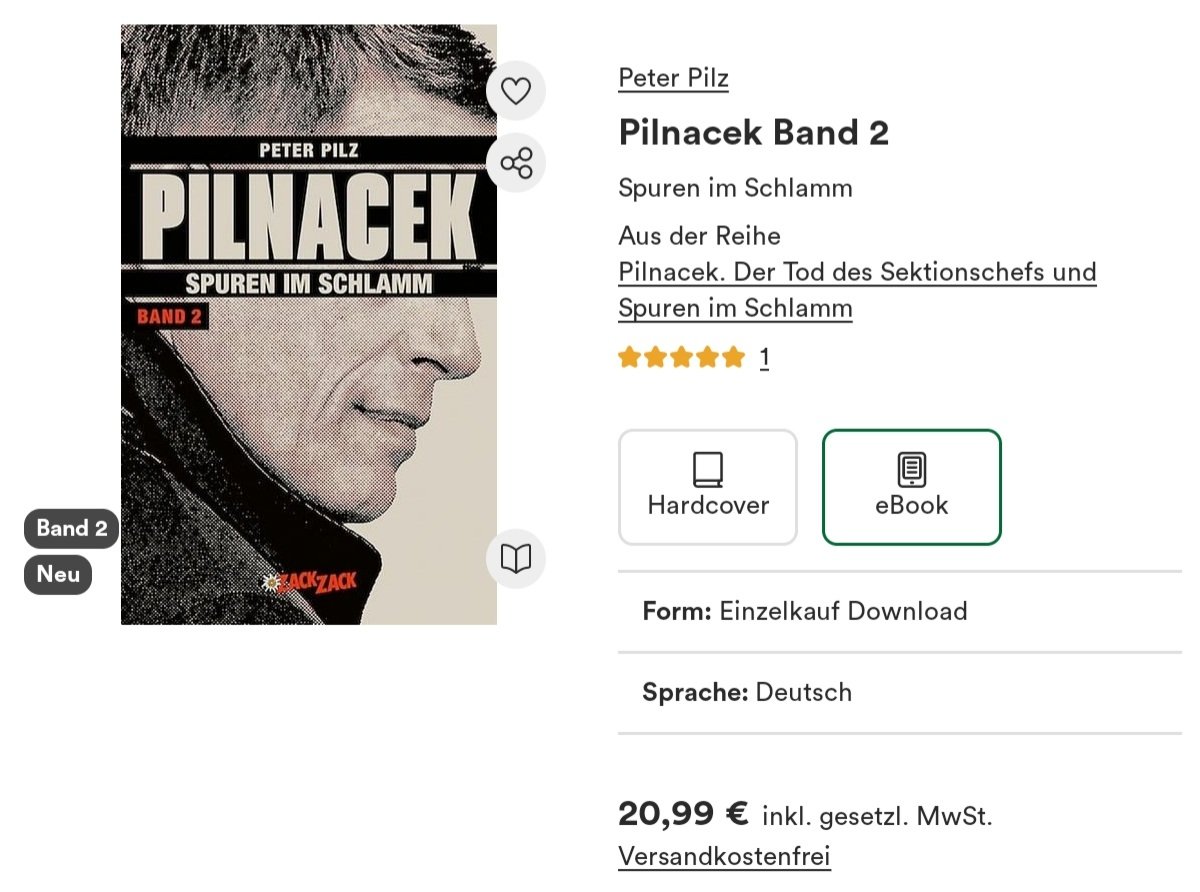 Habe gerade das zweite Pilnacek-Buch von Peter Pilz fertig gelesen. Buche jetzt die 20,99 € von Kaufpreis auf Spende um...