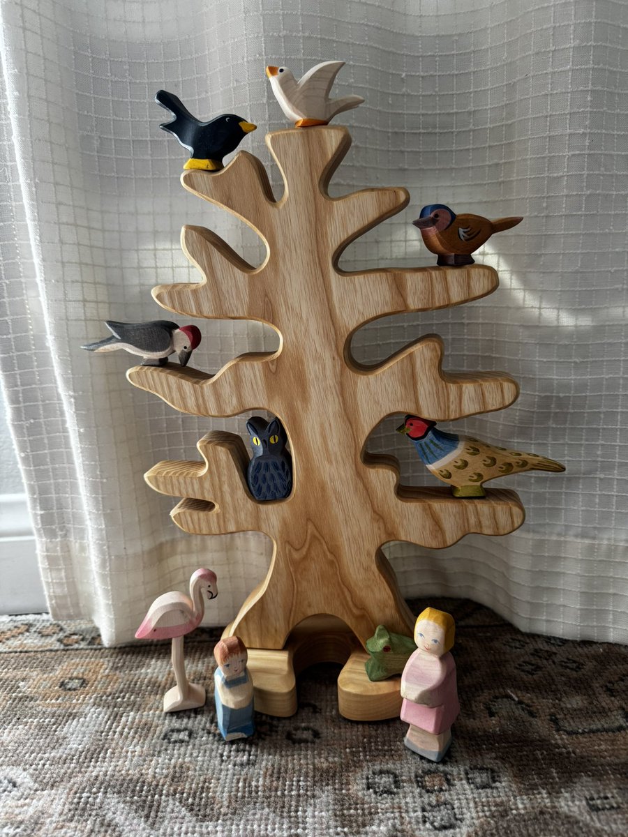 consider the birds in the sky. how they fly, how they fly 

(bird tree and easter egg hunt for birds in lieu of basket)