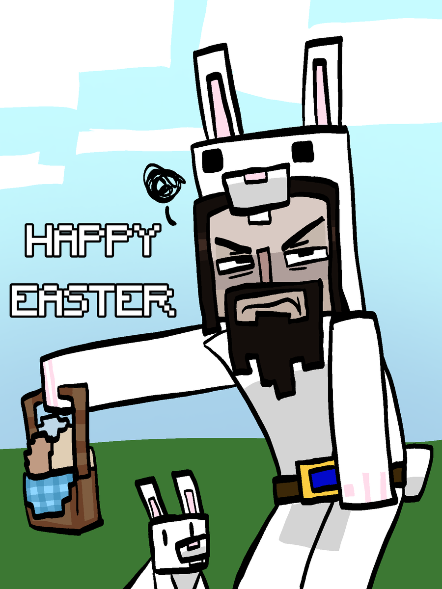 I DISPROVE TO WEAR THE BUNNY OUTFIT!!!

But.... They'll pay me in netherite if i did for the entire easter..... (I dont think they would since netherite is a rare material, but... I would risk for one.)

ANYWAYS, HAPPY EASTER!!!!