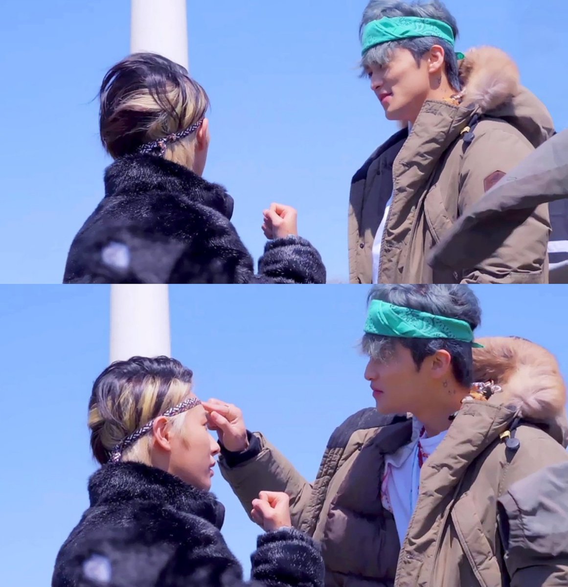 🦊: abang mau kemana? aku ikut abang boleh nda?
🐯: engga boleh, kan abang nitip kamu buat jagain adek-adek 
🦊: tapi kan—
🐯: abang minta tolong ya? bisa kan?