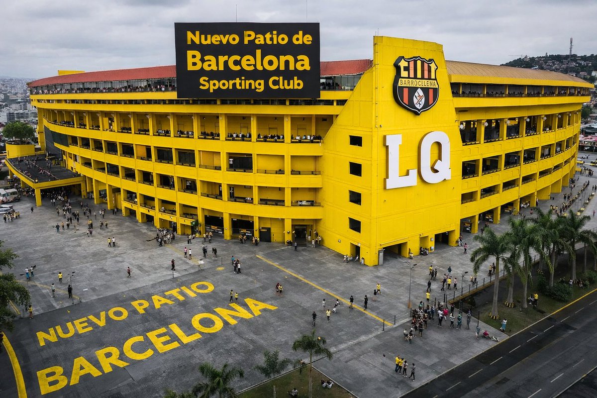 Les presento el nuevo patio de #bsc 
El único estadio que solo se llena cuando va Barcelona, el resto del año solo los utileros y la prensa. 

<a href="/BarcelonaSC/">BARCELONA S.C.</a> <a href="/ReDragonAntonny/">Barcelona SC Slovakia</a>