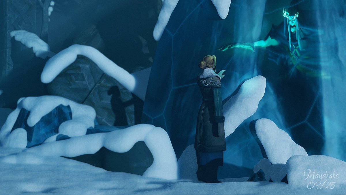 mandrakerar's tweet photo. "There’s something beneath the ice...it keeps calling me...and I cannot turn away."

-Hesther James Grimm

#WorldofWarcraft #WarcraftArt #WoW #FantasyArt #DarkFantasy #Witch https://t.co/1YE8NBZYl4