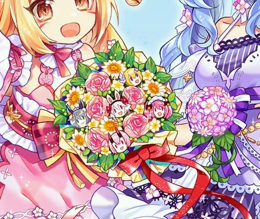 kuchinpa's tweet photo. ローディング画面の絵
なんとなく違和感があったのだけど
理由が花束だった
幻神の顔した花が・・！
呪いで花にされてしまったみたいで、なんか怖い！
(/＝ω＝)/ https://t.co/BwCNkH2psJ