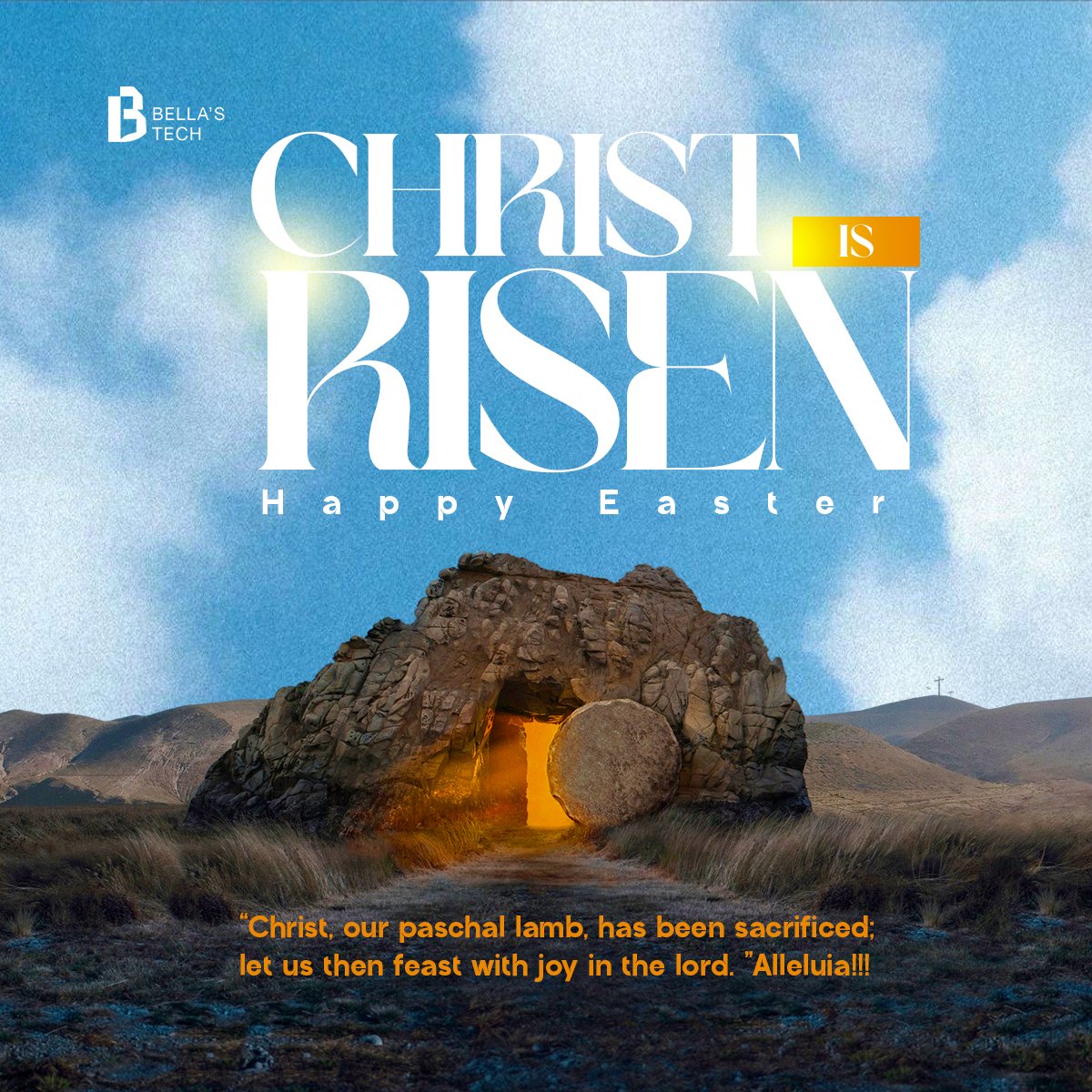 belatechgraphic's tweet photo. Happy Easter Sunday Christ has defeated death and he has risen hallelujah!!! #Resurrección #easter #bellatech #graphicdesign #photoshop https://t.co/OoykCEeFvW