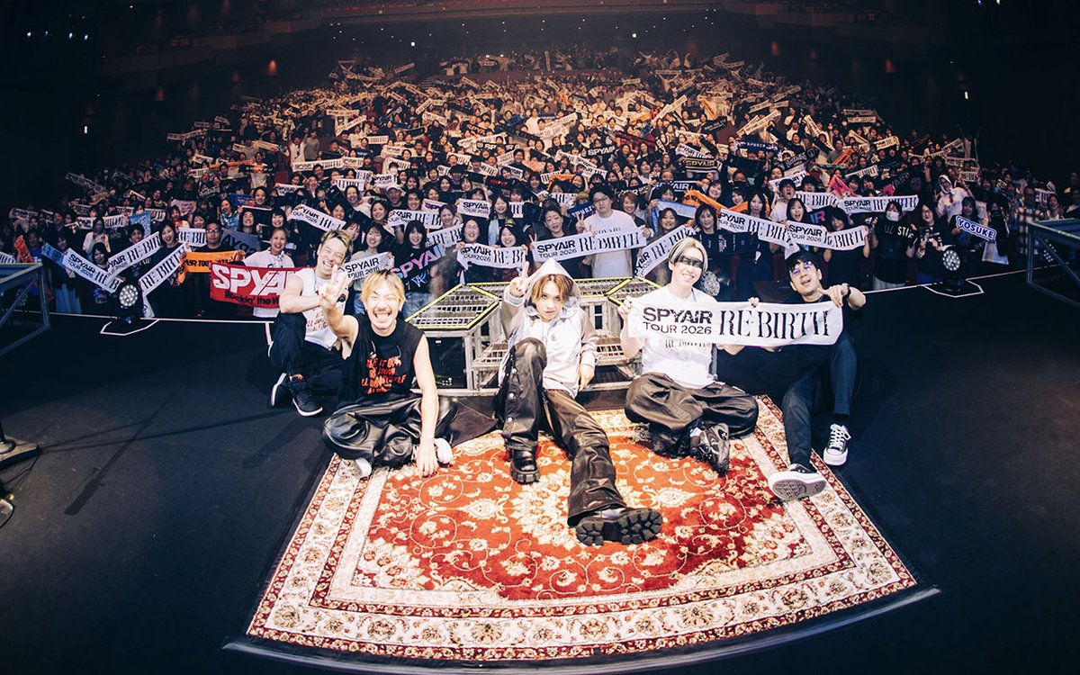 SPYAIRSTAFF's tweet photo. /／
TOUR "𝐑𝐄-𝐁𝐈𝐑𝐓𝐇"
DAY ❸
\＼

2026.4.5 
FUKUOKA CIVIC HALL
Thank you🔥🔥🔥

📷@aburami_nigate
#SPYAIR #REBIRTH https://t.co/cmZHq3W3E1