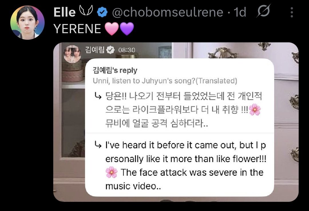 gyuicon's tweet photo. the velvets supporting irene comeback...oh #myfive 😭💗 https://t.co/e8tcLQBgPH