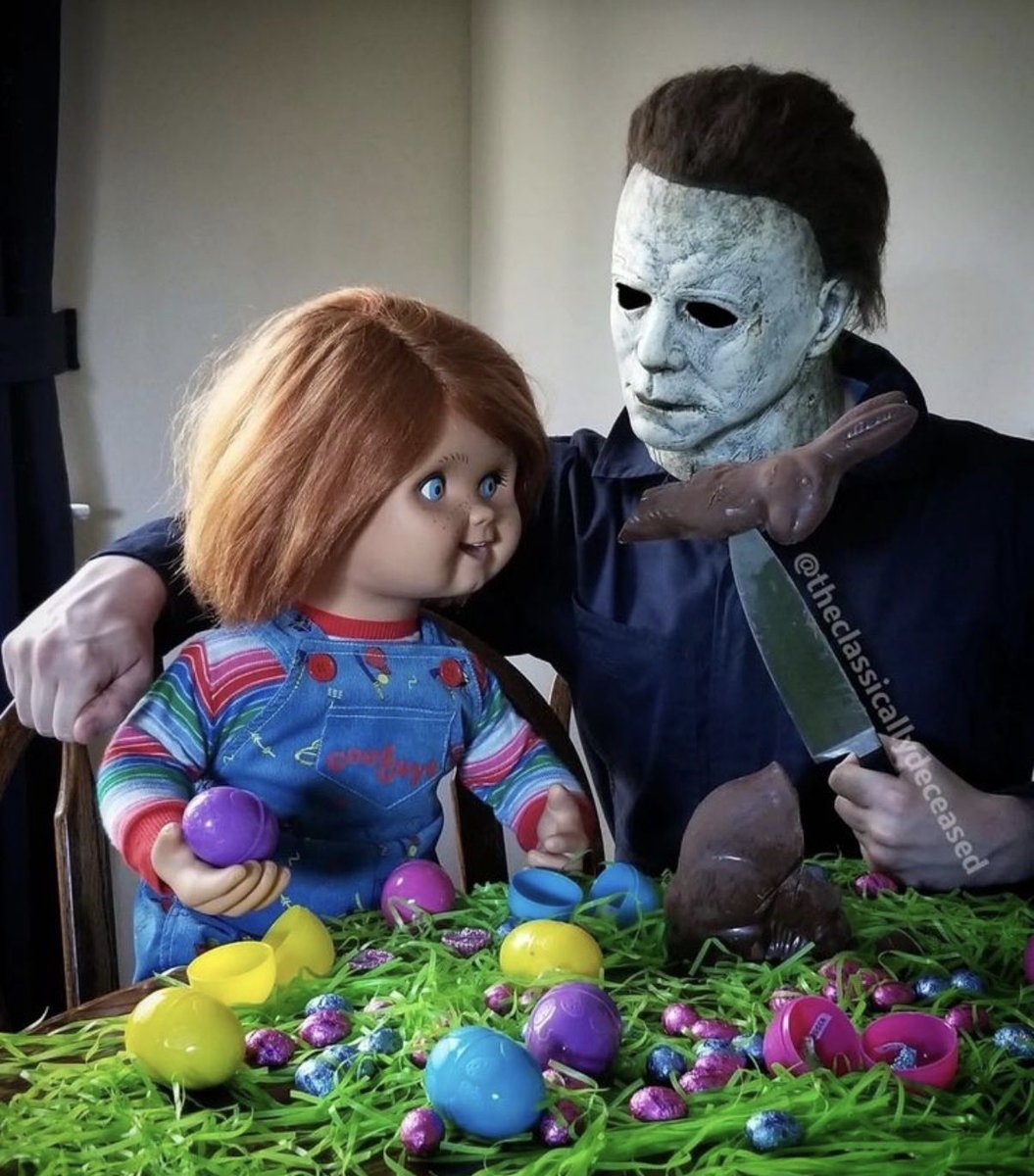 LAfromLINY's tweet image. Good morning #HorrorFamily #HorrorFam #MutantFam #HorrorCommunity have an wonderful #HappyEaster 😘🤘🏻🖤🩸😈🔪🐰🐇🐣