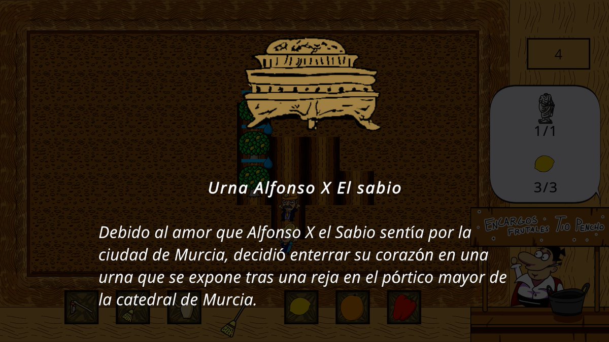 En la MJAM25 nos pusimos a prueba.

En colaboración con <a href="/huanantonioo/">ho5tiaelworbu</a> (en instagram) nuestros compañeros crearon AGROARQUEOLOGIA

Organizado por <a href="/MurciaDev/">MurciaDev</a> en <a href="/CeeiMurcia/">CEEI Murcia</a> 

Gratis en: boc-studio.itch.io/agroarqueologia