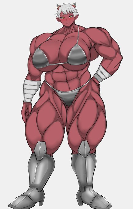 [Commission] 
触手に浸食されたオーガの女戦士 