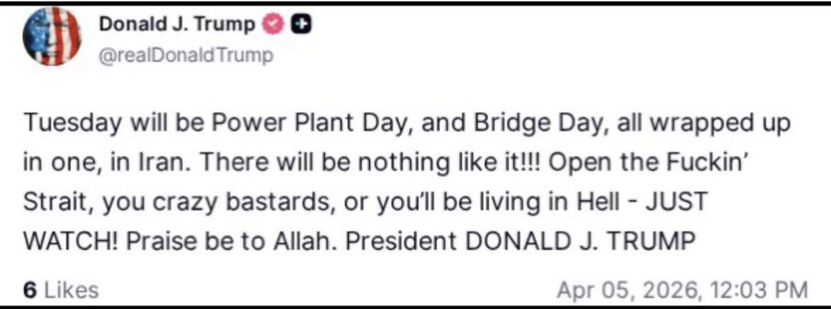 זוכרים את רפול של <a href="/yanivbiton99/">Yaniv Biton</a> בגרסת ״היהודים באים״? אז הנה נשיא ארה״ב דורש מהאירנים ״לפתוח ת׳כושלאמא של המיצר״. בשלב הבא אולי פיט הגסת׳ יבקש לשתות מהגולגולת של ח׳מינאי.