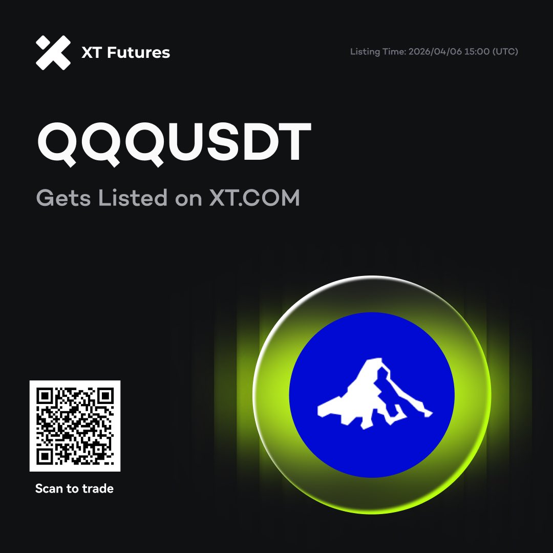 ColeVerage's tweet photo. 🚀 #XTfutures New Listing Alert 🚀

🔥 XT will list QQQUSDT (supporting 1-10x leverage), SPYUSDT (supporting 1–10x leverage) and  TSMUSDT (supporting 1–10x leverage) USDT-M Perpetual Futures on April 06, 2026, at 15:00 (UTC).

Trade Now ⤵️ 
https://t.co/TXpHJ1ruQ1 https://t.co/nqZJbmZzL9