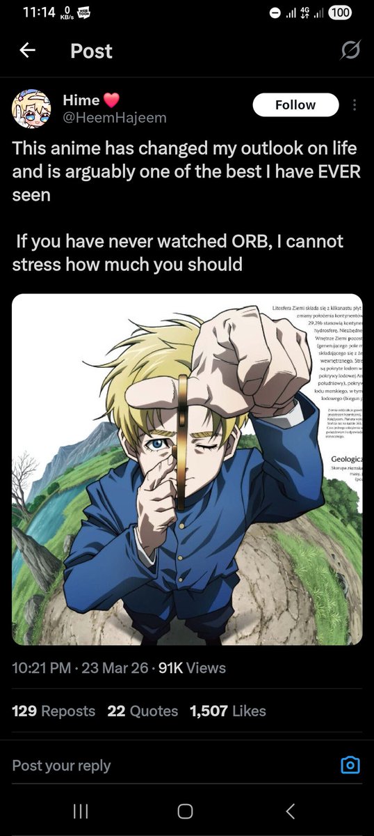 Y'all WAJIB bgt nonton Orb: on the movement of the earth. Tpi anime ini khusus buat adults, krn utk anak2 bakal cukup boring. Disaranin buat riset sedikit ttg pengadilan inkuisisi, Helio-geosentrisme supaya lebih dapet feelnya, krn animenya udh ga kasih lgi konteks dasar