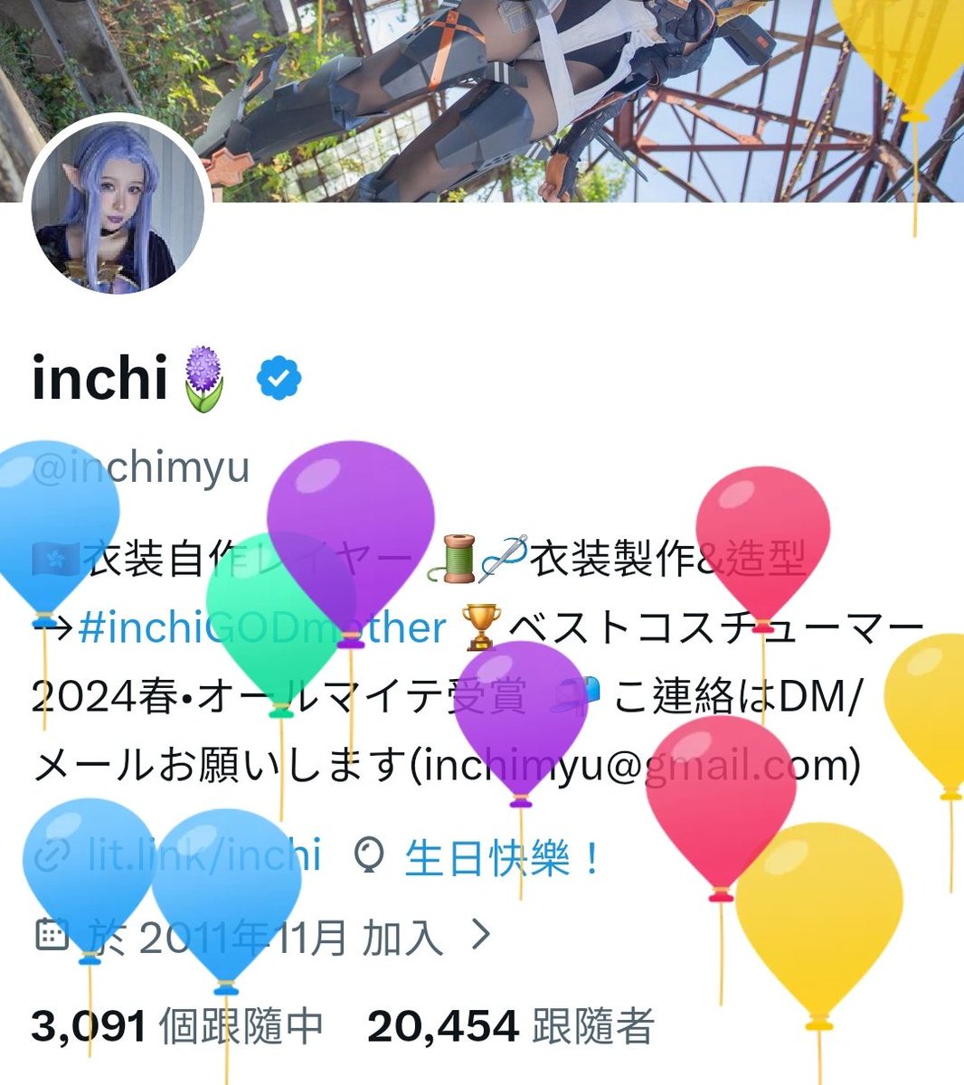 inchi🪻ニコ超.ちし共.道頓堀コス祭 tweet media