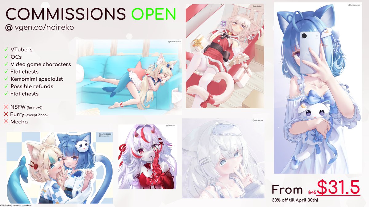 Noireko | COMMISSIONS OPEN ☆ tweet media