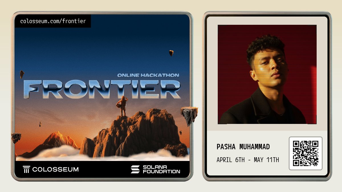 _pashamuhammad's tweet photo. I'm building in the Solana Frontier Hackathon, powered by @Colosseum!

https://t.co/KreR7tB6zD https://t.co/NAj7A7pL1L