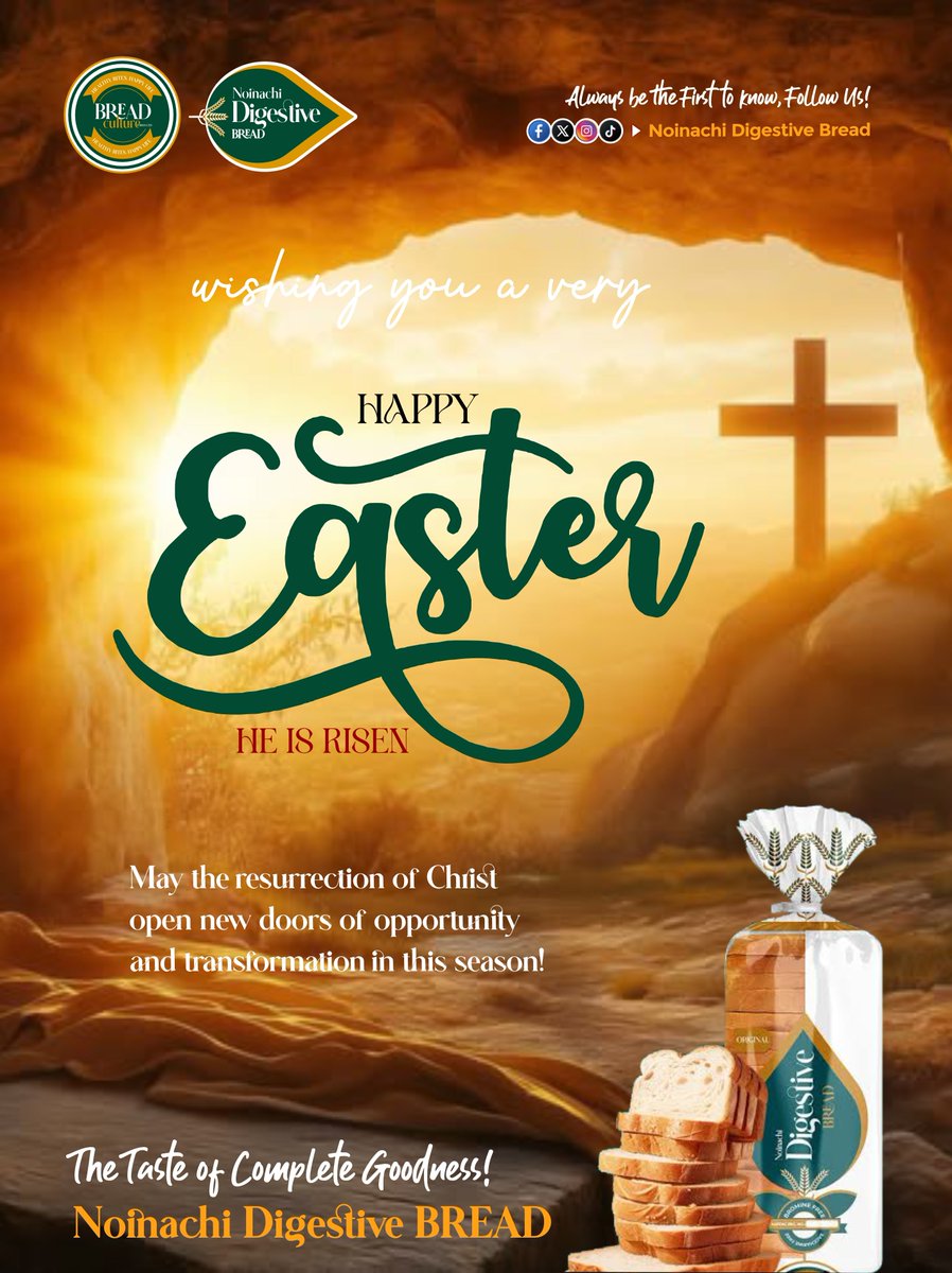 breadculturefds's tweet image. Happy Easter Sunday! #HeIsRisen

#breadinabuja #breadmaking #digestivebread #HappyEaster #abujabakery #bread #abujaconnect #breadculture #noinachi #noinachidigestivebread #abujabread #abujabaker #fyp #viral #proudlynigerian #breadbaking #breadlovers🌾🍞♥️
