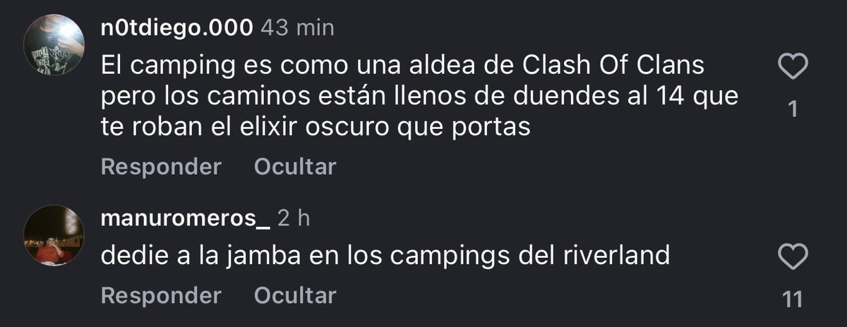 la gente comentando en posts de festivales normales: que bien viene quevedo!!!
la gente en riverland: