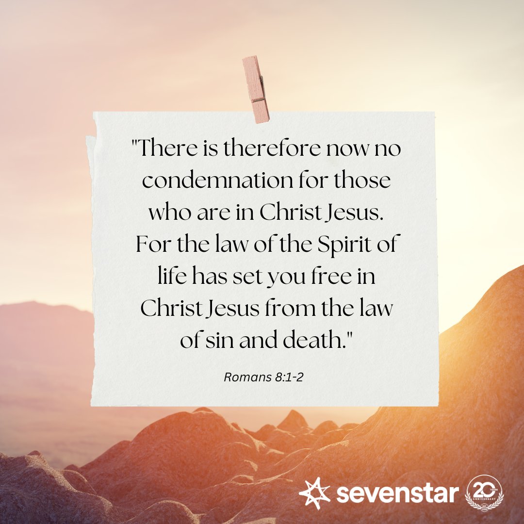 Hearing this verse is what led Sevenstar instructor Mike DiNardo to give his life to Christ. May you all experience the true freedom and peace we have because of Jesus’ death and resurrection.

#Easter #PeopleofSevenstar #Easter #FaithInEducation #ChristianEducation