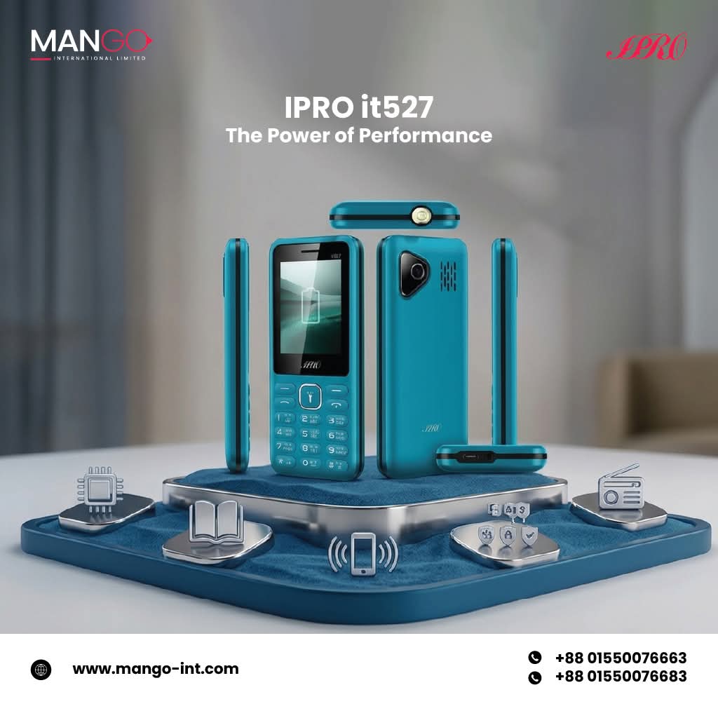IPRO it527: The best combination of style and power! ⚡
​
​MANGO International Limited, Bangladesh