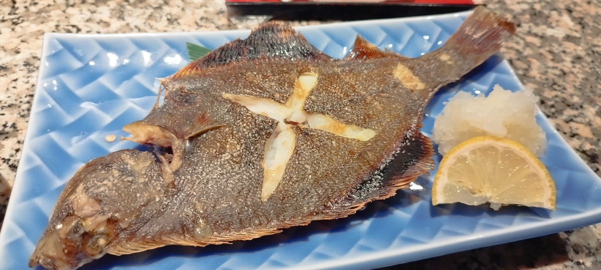 これは日本酒が進む真かれいの塩焼き