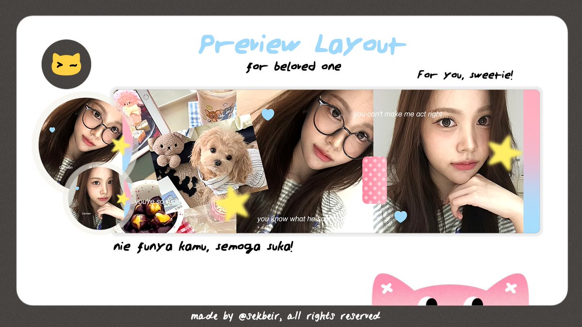 melgodious's tweet photo. help repost? makaci! ⭐

aku ada layout rude! ian &amp; carmen foto terbaru dengan prici 8k aja < masih promo 4.4 > bisa retext ava yaaa! ava nya png only xixi yuk jajan!🧁

#zonauang 🏝️ https://t.co/5fCmc496m5
