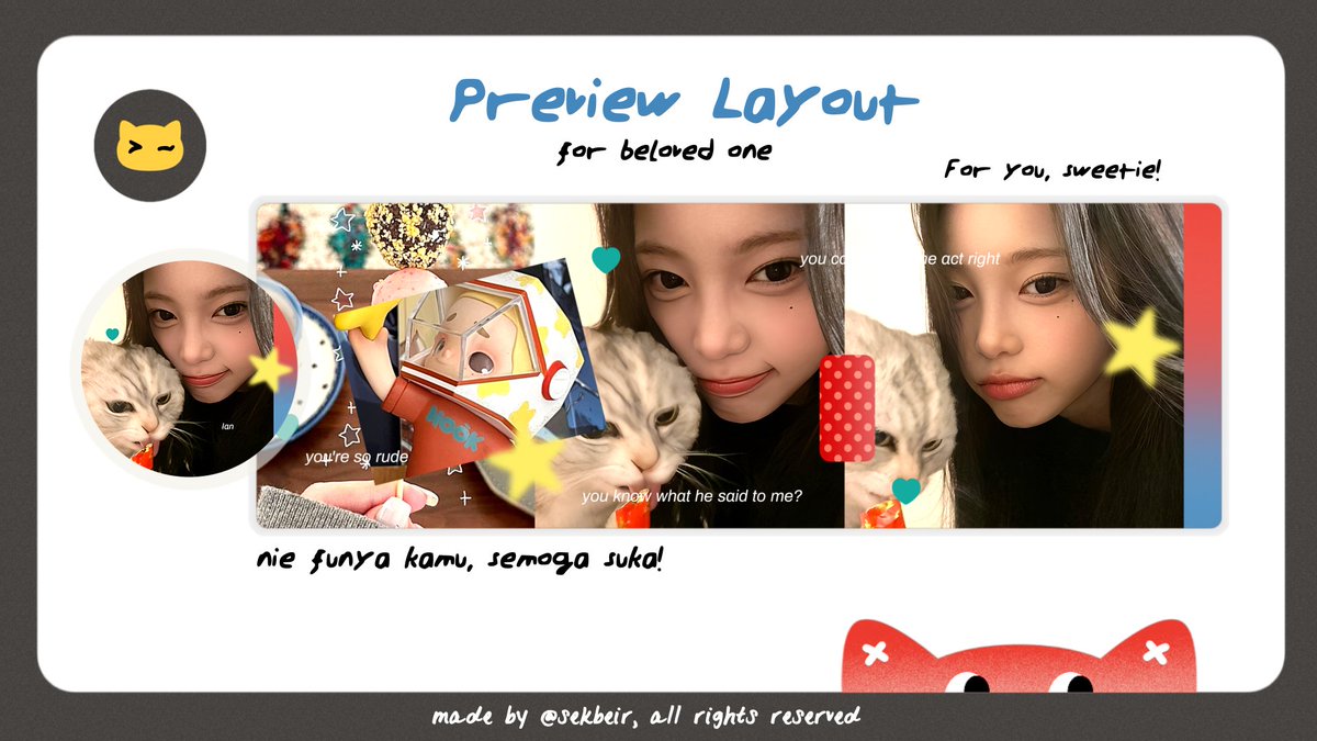 melgodious's tweet photo. help repost? makaci! ⭐

aku ada layout rude! ian &amp; carmen foto terbaru dengan prici 8k aja < masih promo 4.4 > bisa retext ava yaaa! ava nya png only xixi yuk jajan!🧁

#zonauang 🏝️ https://t.co/5fCmc496m5