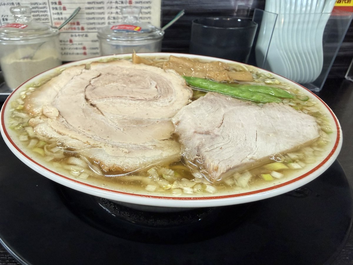 63nyan's tweet photo. 中華そば みずさわ屋 様

「バラ肉1枚そば（並）¥1,166」

ついにバラ1デビューしました😊
お心遣いありがとうございます♪ https://t.co/R0ZKwyKCXP