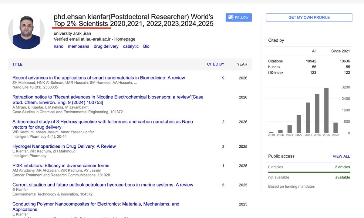Spottingthespot's tweet image. Meet Ehsan Kianfar  from Islamic Azad University. He is a proud '2% idiot' ! At this point, I will automatically assume you are a #fraud when you brag about this '%' thing. Of course, like many of them, he is a #papermill #fraud with several retractions (2 shown as examples).
