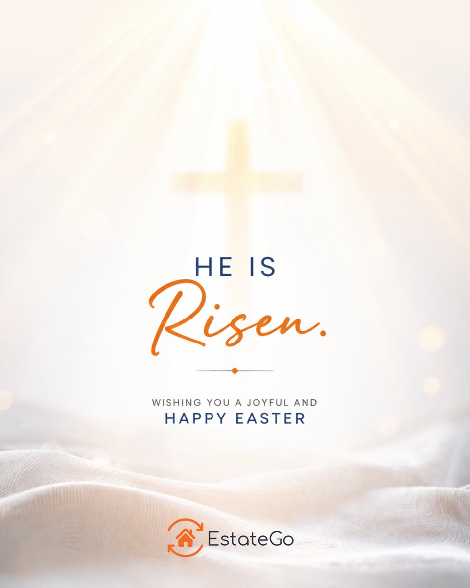 EstateGoApp's tweet photo. Happy Easter from EstateGO! 

Wishing you a season of renewal, growth, and new opportunities

#EasterSunday #EstateGO https://t.co/zlRJTnrADn