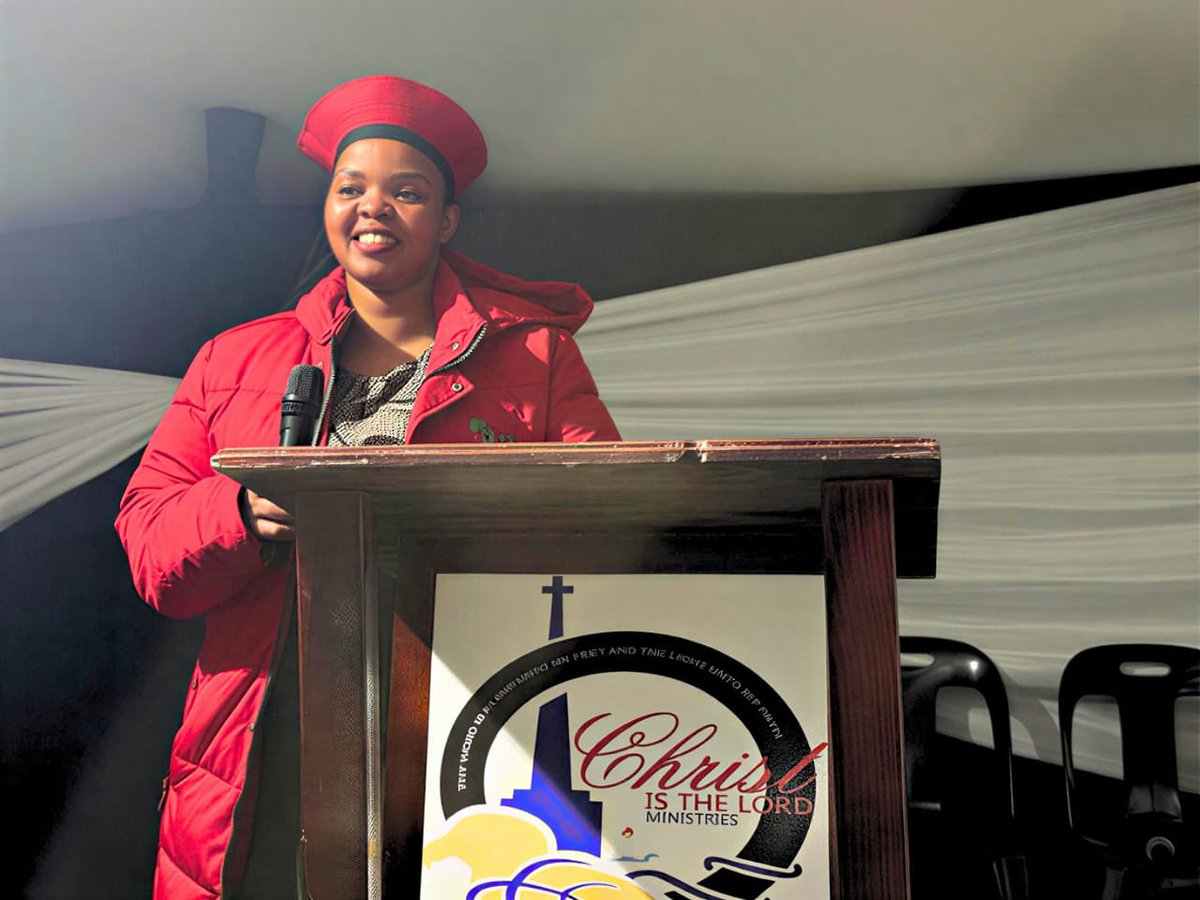 EFFSouthAfrica's tweet image. ♦️In Pictures♦️

CCT Member and Convener of Matatiele Subregion in Eastern Cape, Commissar Babalwa Mathulelwa visited Christ is the Lord Ministries in Matatiele for the Easter Service.

#RegisterToVoteEFF  In The 2026 Local Government Elections On The Following Link: