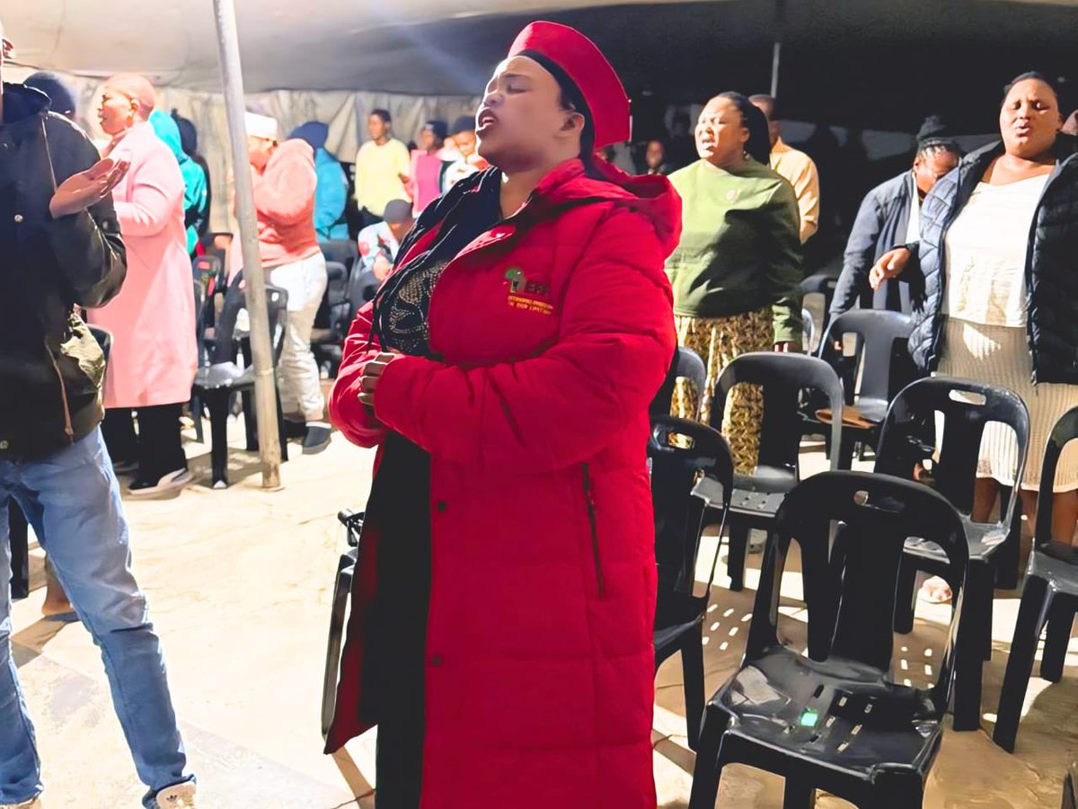 EFFSouthAfrica's tweet image. ♦️In Pictures♦️

CCT Member and Convener of Matatiele Subregion in Eastern Cape, Commissar Babalwa Mathulelwa visited Christ is the Lord Ministries in Matatiele for the Easter Service.

#RegisterToVoteEFF  In The 2026 Local Government Elections On The Following Link: