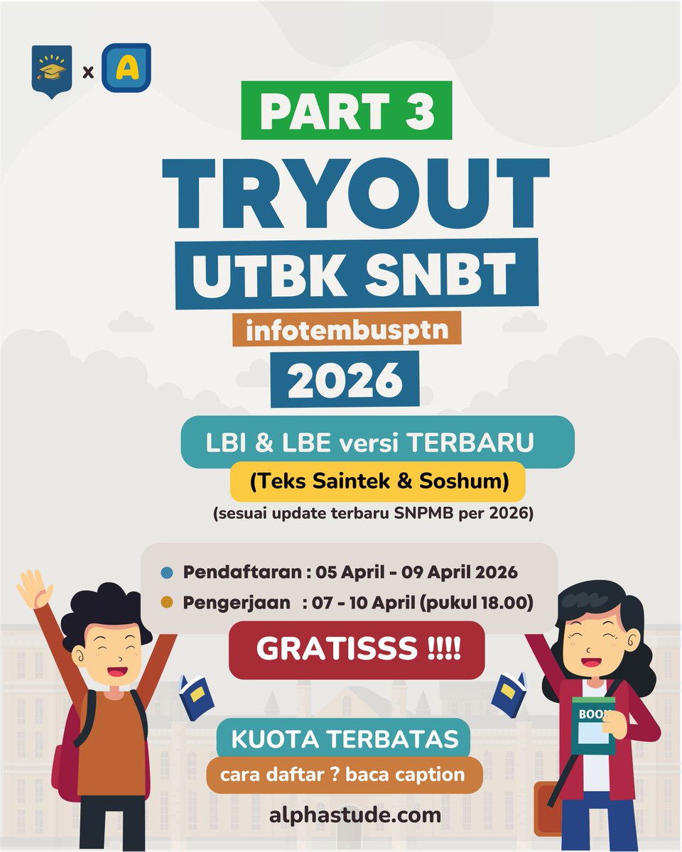 INFO UPDATE SNBP UTBK SNBT 2026 tweet media